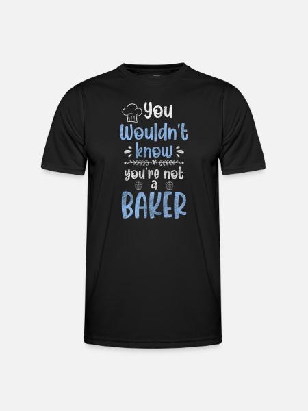 Backen Konditor Backwaren Lecker - Männer Funktions-T-Shirt - Schwarz