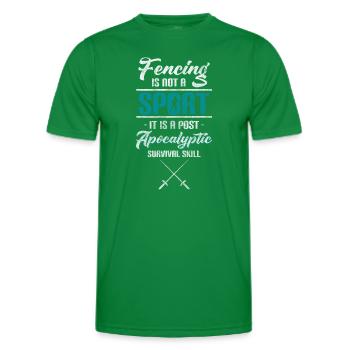 Fechter Kampf Sportfechten - Männer Funktions-T-Shirt - Kelly Green - Vorne - AI Model Male 178 dark (178cm)