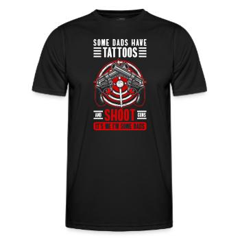 Club de tir Zone de tir Tir de chasse - T-shirt sport Homme - noir - Devant - AI Model Male 178 dark (178cm)