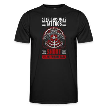 Waffe Sportschütze Munition Verein - Männer Funktions-T-Shirt - Schwarz - Vorne - AI Model Male 178 dark (178cm)