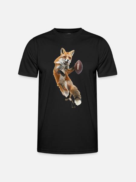 Red Fox Fußball - Männer Funktions-T-Shirt - Schwarz