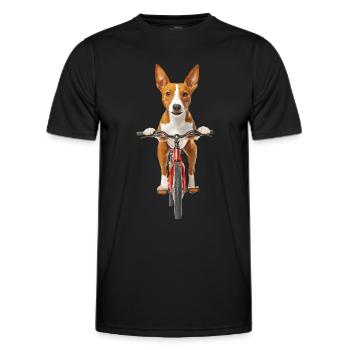 Basenji - Männer Funktions-T-Shirt - Schwarz - Vorne - AI Model Male 178 dark (178cm)