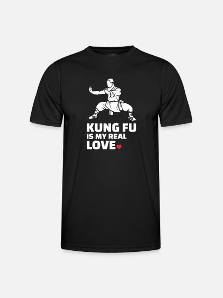I love Kung Fu - Men's Functional T-Shirt - black