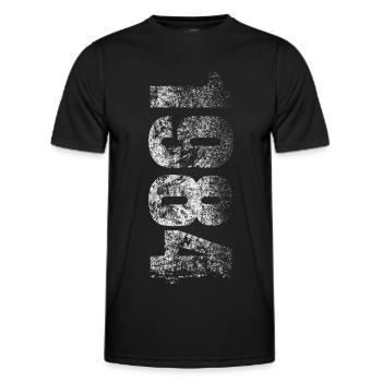 Refaire de la fiction d’Orwell (1984) - T-shirt sport Homme - noir - Devant - AI Model Male 178 dark (178cm)