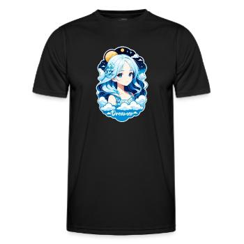 Träumer - Träumer - Träumer - Traum - Träumerei - Männer Funktions-T-Shirt - Schwarz - Vorne - AI Model Male 178 dark (178cm)