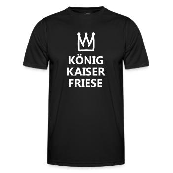 Der Herrscher aus Friesland - Männer Funktions-T-Shirt - Schwarz - Vorne - AI Model Male 178 dark (178cm)