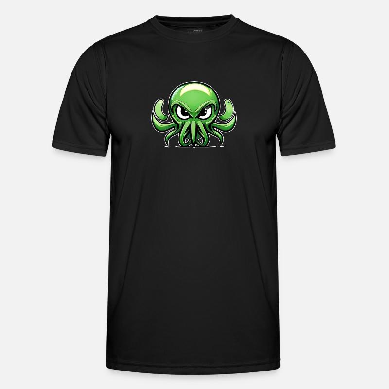 Grumpy Cthulhu Baby - Männer Funktions-T-Shirt - Schwarz