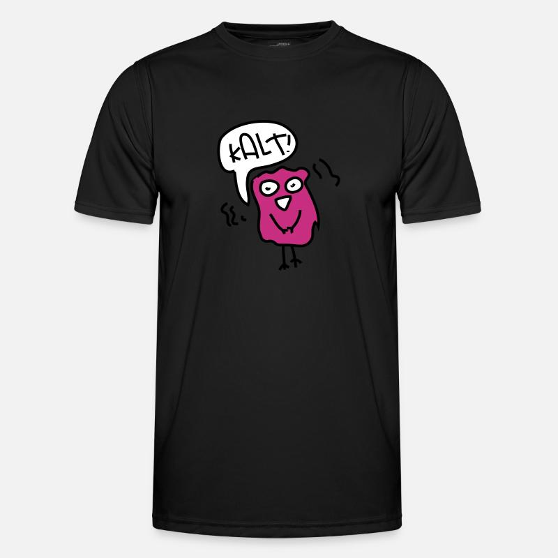 Kalt - Männer Funktions-T-Shirt - Schwarz