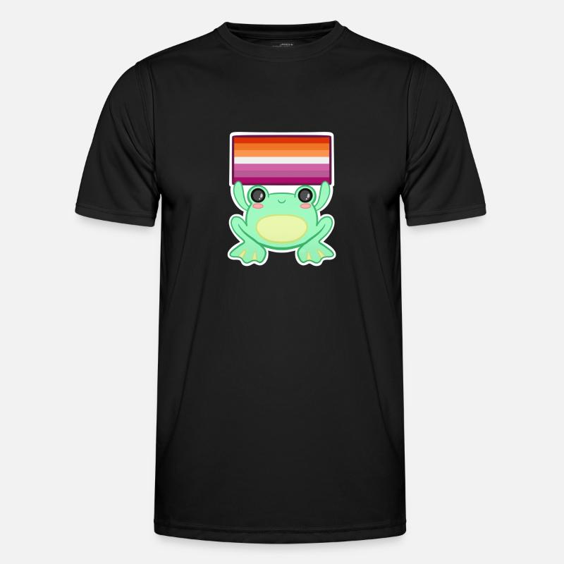 Froggy Lesbian - Funktionsshirt til herrer - sort