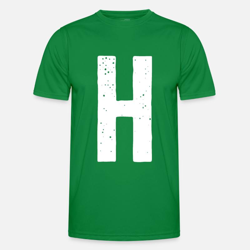 H-Buchstabe Männer Funktions-T-Shirt