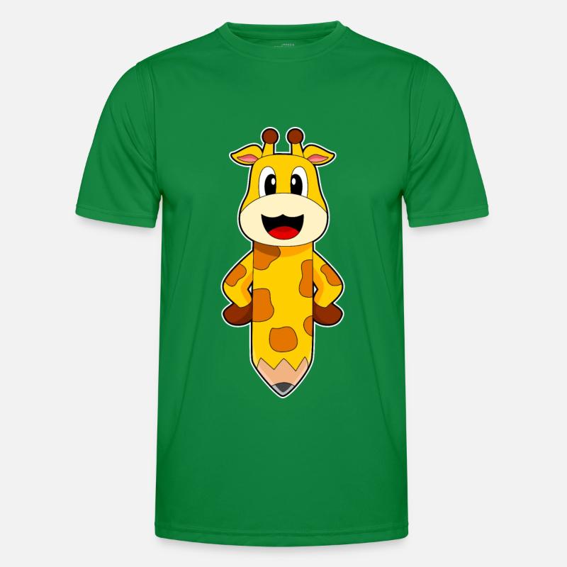 Crayon girafe T-shirt sport Homme