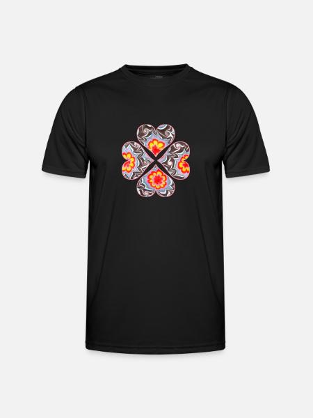 Clover 4 Hearts E 33 - Men's Functional T-Shirt - black