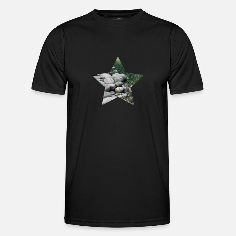 Nature star - Men's Functional T-Shirt - black