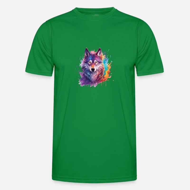 magic wolf Männer Funktions-T-Shirt