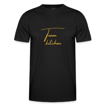 Team Kitchen - Men's Functional T-Shirt - black - Front - AI Model Male 178 dark (178cm)
