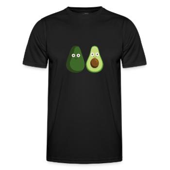 avocat, avocat, couple, couple - T-shirt sport Homme - noir - Devant - AI Model Male 178 dark (178cm)