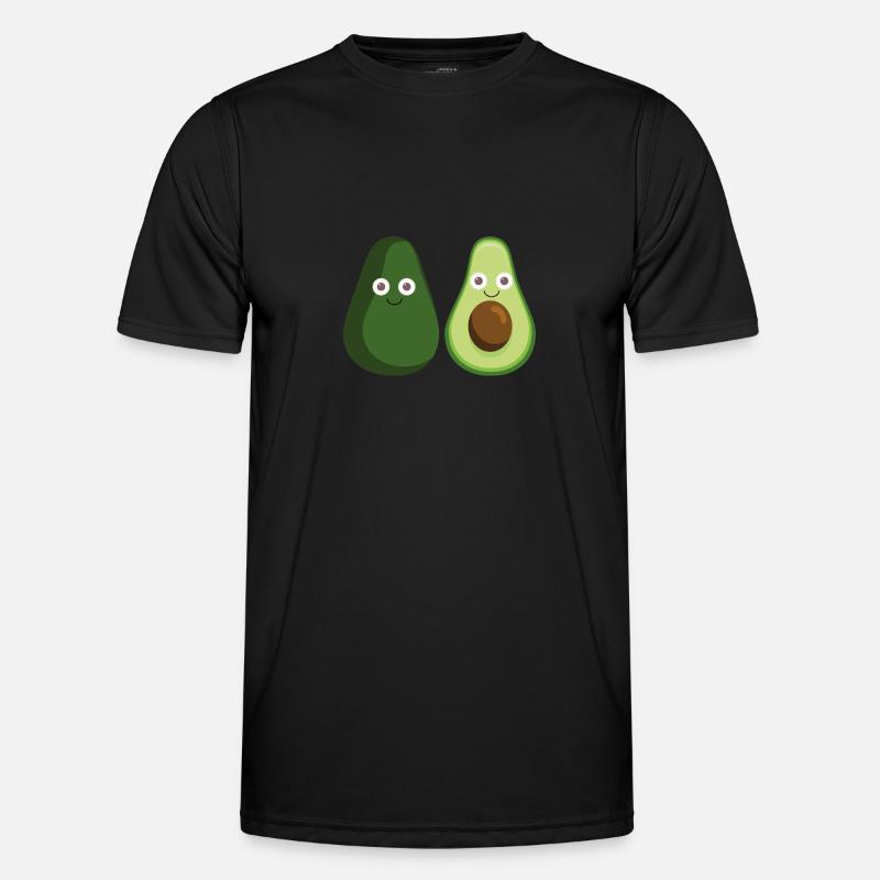 avocado,avocados,paar,pärchen - Männer Funktions-T-Shirt - Schwarz