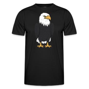 Citation humour Oiseau aigle - T-shirt sport Homme - noir - Devant - AI Model Male 178 dark (178cm)