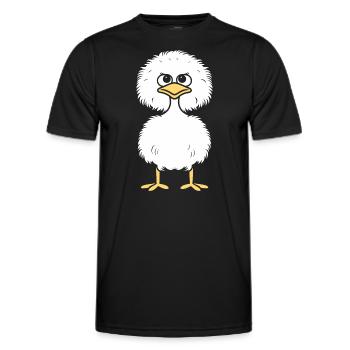 Strauß - Männer Funktions-T-Shirt - Schwarz - Vorne - AI Model Male 178 dark (178cm)