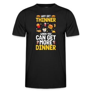 All you can eat Hotel Grill delicacies - Men's Functional T-Shirt - black - Front - AI Model Male 178 dark (178cm)
