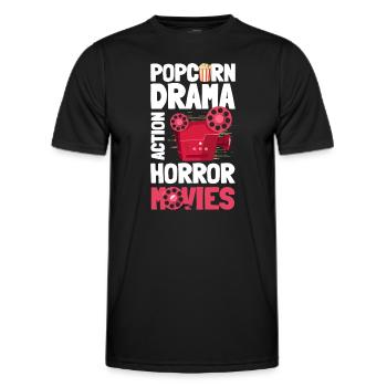 Filmliebhaber Action Hollywood - Männer Funktions-T-Shirt - Schwarz - Vorne - AI Model Male 178 dark (178cm)