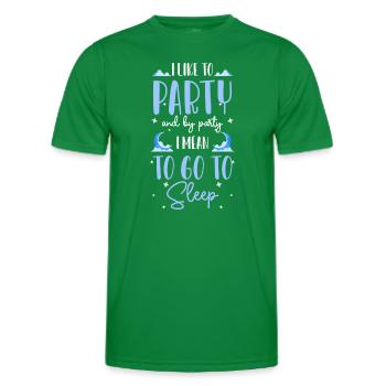 Sommeil, sommeil, grognement du matin, fatigué, - T-shirt sport Homme - vert - Devant - AI Model Male 178 dark (178cm)