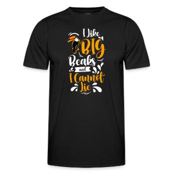 Bec de la forêt tropicale toucan - T-shirt sport Homme - noir - Devant - AI Model Male 178 dark (178cm)