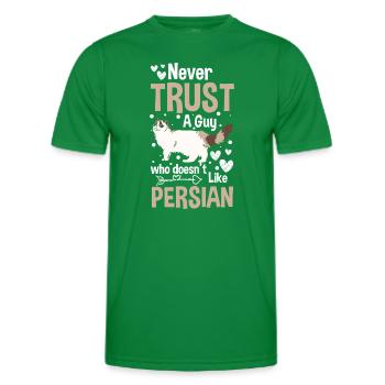 Perser Haustier - Männer Funktions-T-Shirt - Kelly Green - Vorne - AI Model Male 178 dark (178cm)