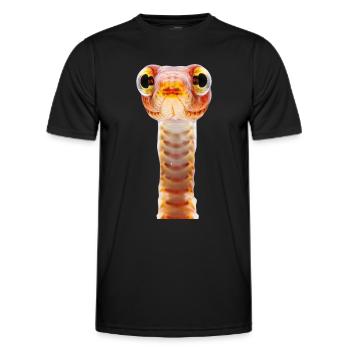 Wurm - Männer Funktions-T-Shirt - Schwarz - Vorne - AI Model Male 178 dark (178cm)