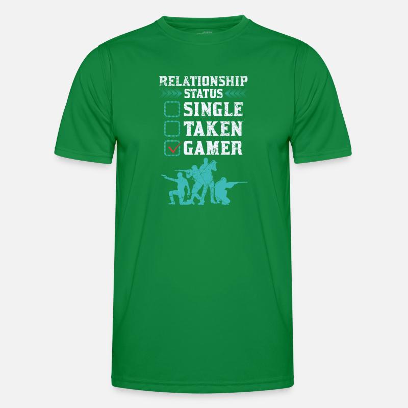 Relationship Status Gamer Design Männer Funktions-T-Shirt