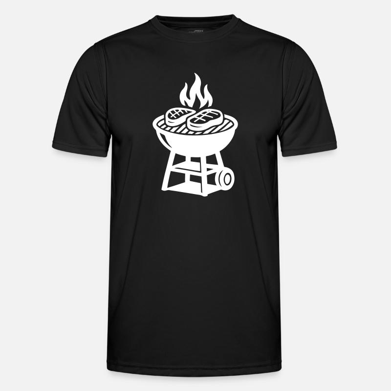 Cricket Symbol Flame - Men's Functional T-Shirt - black