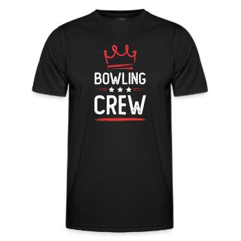 Équipe de bowling - T-shirt sport Homme - noir - Devant - AI Model Male 178 dark (178cm)