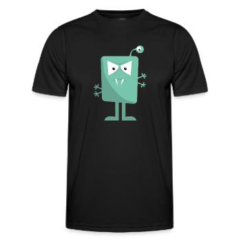 3 eyed monster - Men's Functional T-Shirt - black - Front - AI Model Male 178 dark (178cm)