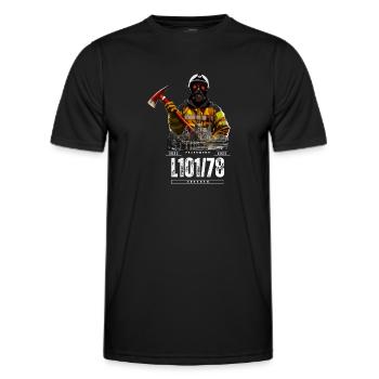 Motiv (einseitig) Version Dresden - Männer Funktions-T-Shirt - Schwarz - Vorne - AI Model Male 178 dark (178cm)