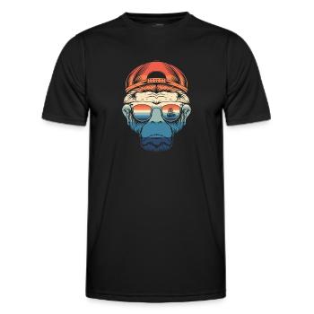 Keep moving forward - Men's Functional T-Shirt - black - Front - AI Model Male 178 dark (178cm)