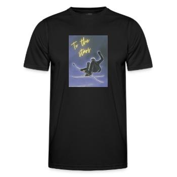 To the Stars - Men's Functional T-Shirt - black - Front - AI Model Male 178 dark (178cm)