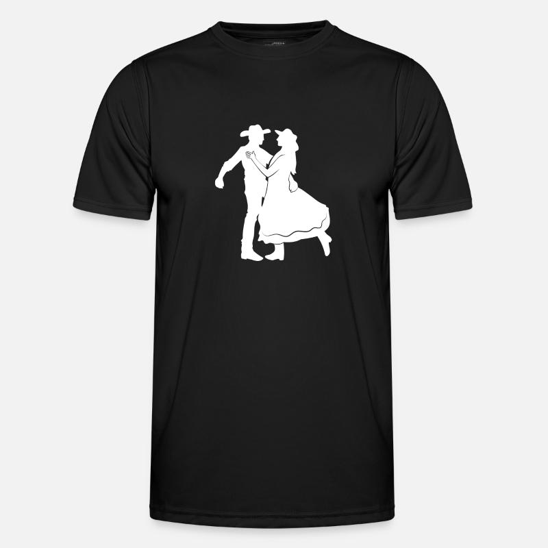 Dancing Cowboy - Men's Functional T-Shirt - black