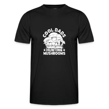 Morel Mushrooms Cool Dads Hunting Mushroom - Männer Funktions-T-Shirt - Schwarz - Vorne - AI Model Male 178 dark (178cm)