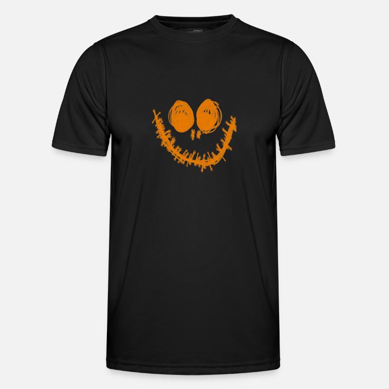 Jack o’lantern, monstre, visage, halloween T-shirt sport Homme