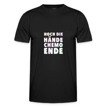 Chemo Krebstherapie Krebs Geschenk - Männer Funktions-T-Shirt - Schwarz - Vorne - AI Model Male 178 dark (178cm)
