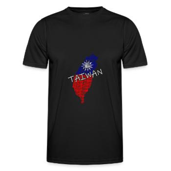 taiwan Taiwan taipeh - Männer Funktions-T-Shirt - Schwarz - Vorne - AI Model Male 178 dark (178cm)