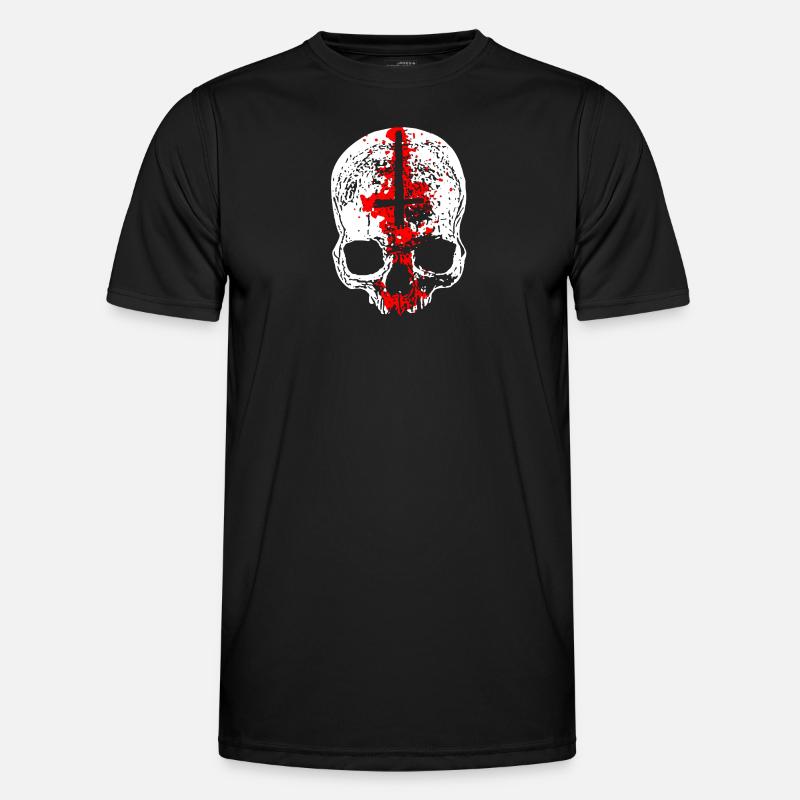 Crâne d’Antéchrist T-shirt sport Homme