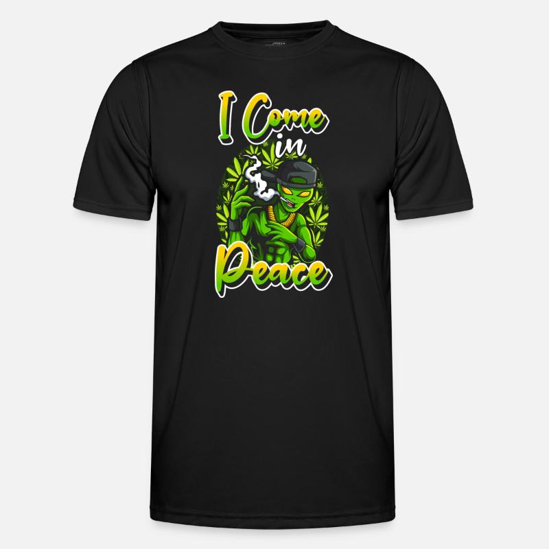 UFO Space Universe - Men's Functional T-Shirt - black