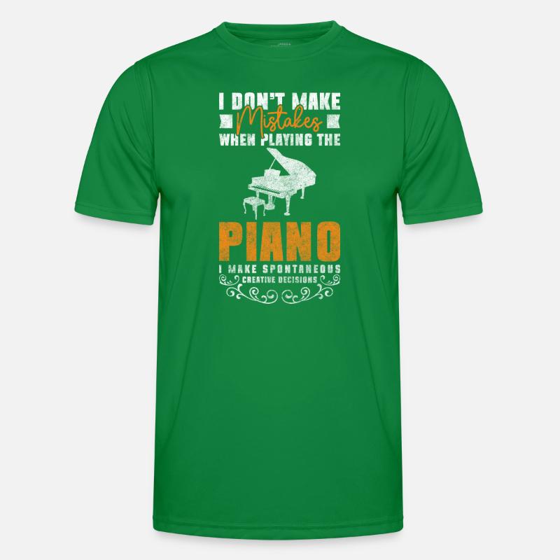 Piano Composing Art Orchestra Men's Functional T-Shirt