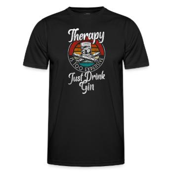 cocktail bartender bachelor party - Men's Functional T-Shirt - black - Front - AI Model Male 178 dark (178cm)