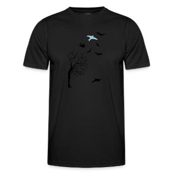 design - Männer Funktions-T-Shirt - Schwarz - Vorne - AI Model Male 178 dark (178cm)