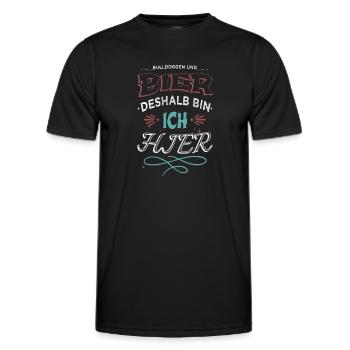 30 geburtstag 50 geburtstag betrunken brauen - Männer Funktions-T-Shirt - Schwarz - Vorne - AI Model Male 178 dark (178cm)