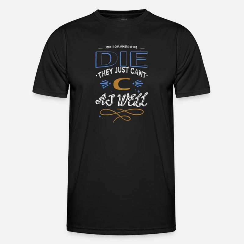 hacking computer birthday present idea awesome - Männer Funktions-T-Shirt - Schwarz