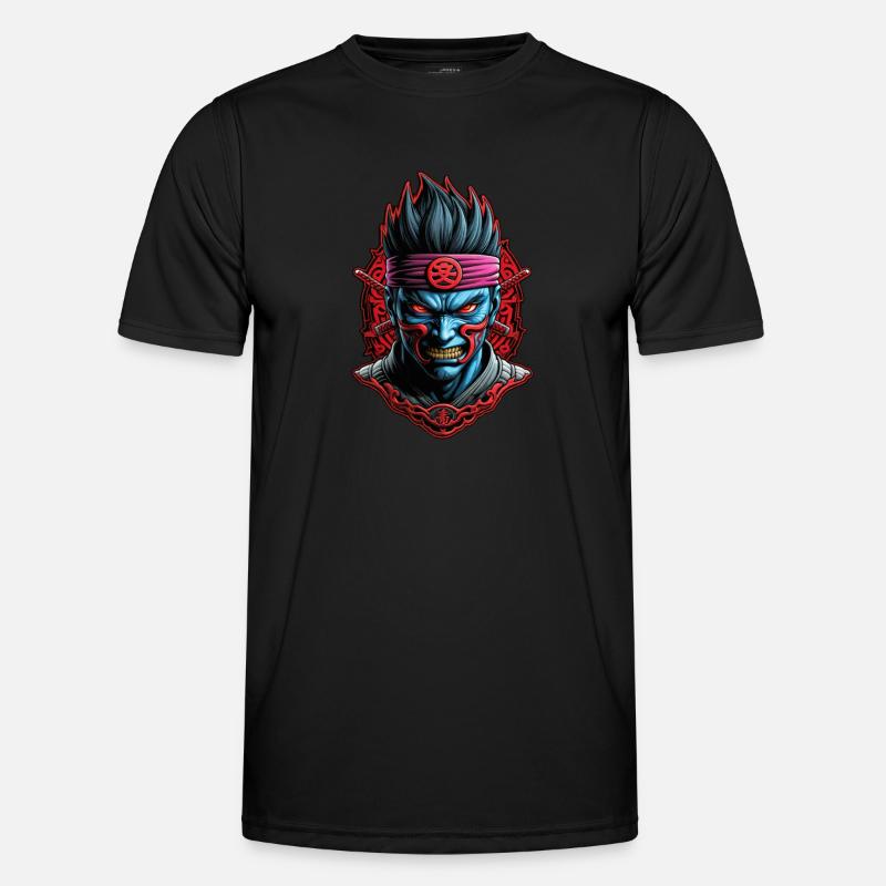 Samurai-Krieger - Japan - Dämon - Männer Funktions-T-Shirt - Schwarz