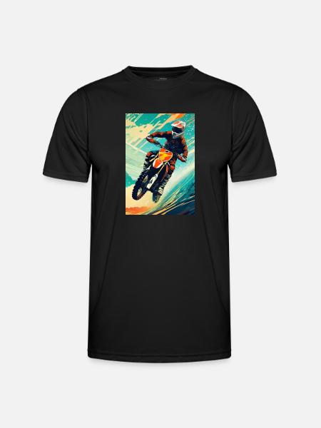 Motocross I - Men's Functional T-Shirt - black